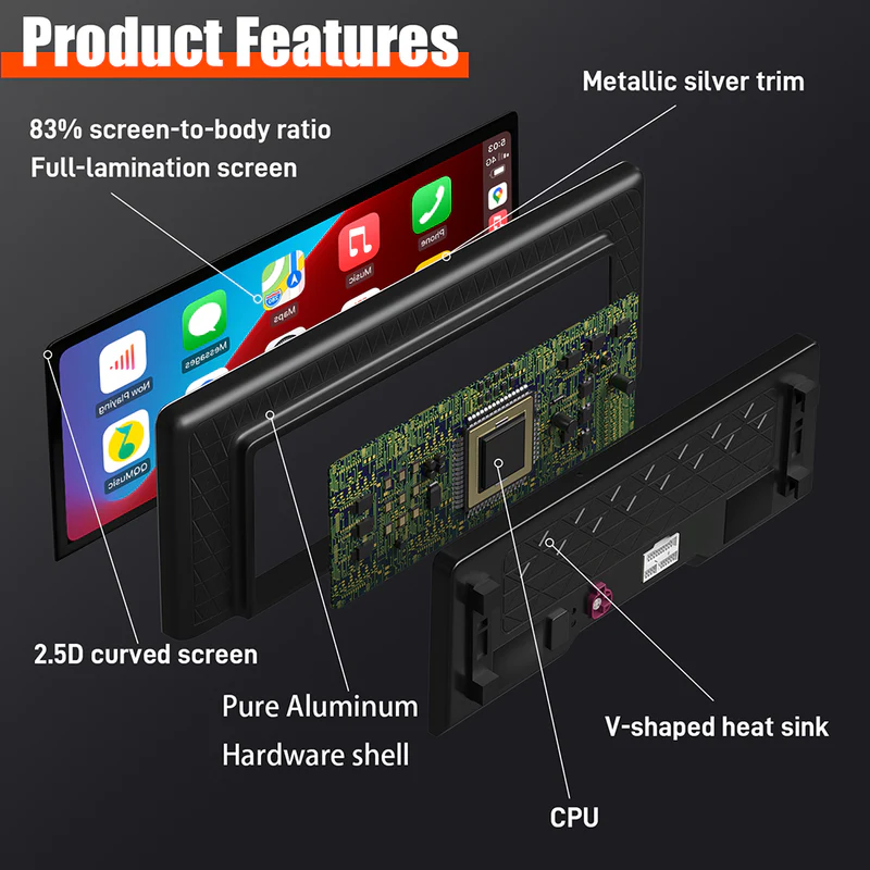(9613) Ultra-Thin Linux 12.3" Screen for BMW F30 F31 F32 F33 F34 F35 - Image 4