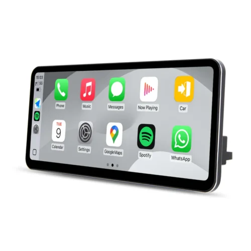 (SL-5.0) Ultra-Thin 12.3″ 1920 x 720 Linux Car Radio Multimedia Screen for 2016-2019 C Class W205 NTG5.0 System, Support Wireless CarPlay Android Auto Use OEM BT Calls Music