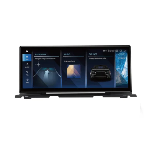 (5856) Ultra-Thin Android14 12.3″ Screen Qualcomm 680 8+128GB for BMW 6 Series F06 F12 EVO Wired and Wireless Apple CarPlay Retrofit Android Auto use The OEM Bluetooth (2017-2019)