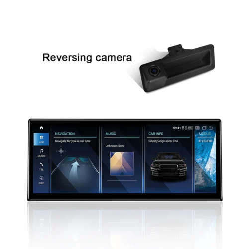 (5610) Ultra-Thin 12.3″ Qualcomm Snapdragon 680 8 Cores 8+128 GB Android Screen, for BMW 5 Series E60 E61 CCC Android 14 Wireless and Wired CarPlay Android Auto Calls Using The OEM Microphone Monitor(2005-2010)